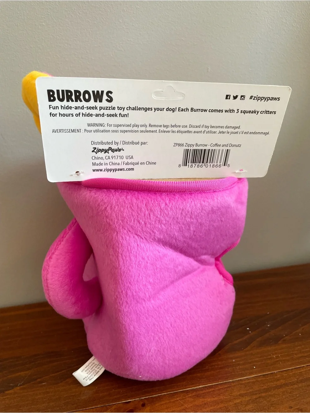 New Pink Donut InteractiveToy Set for Dogs